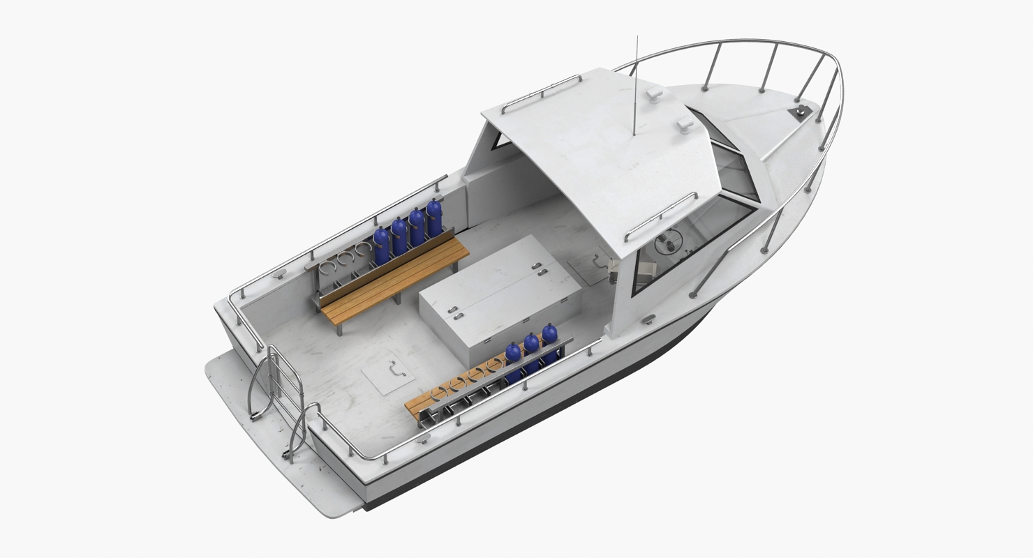 Dive Boat 3D model