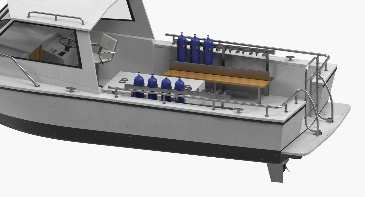 Dive Boat 3D model