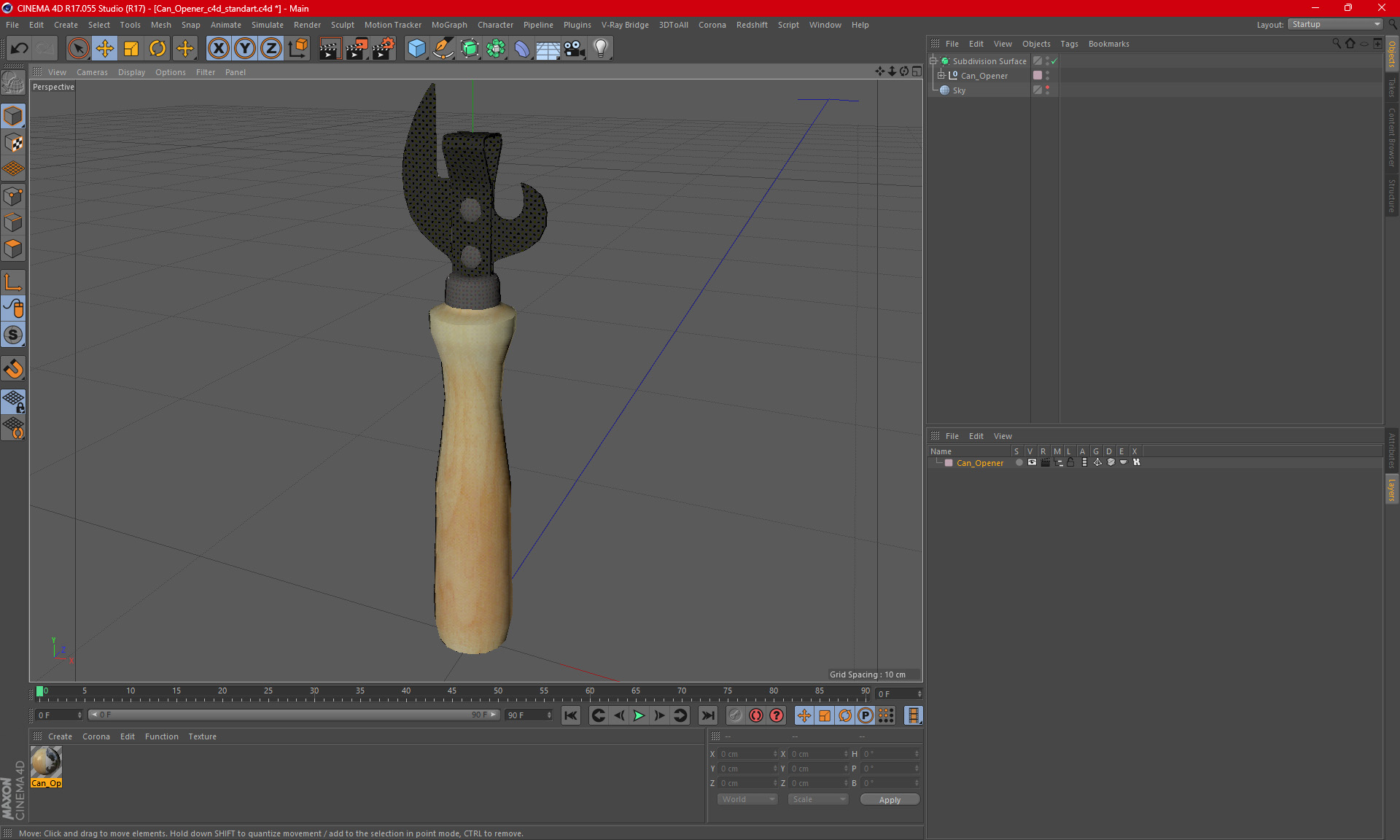 3D model Can Opener