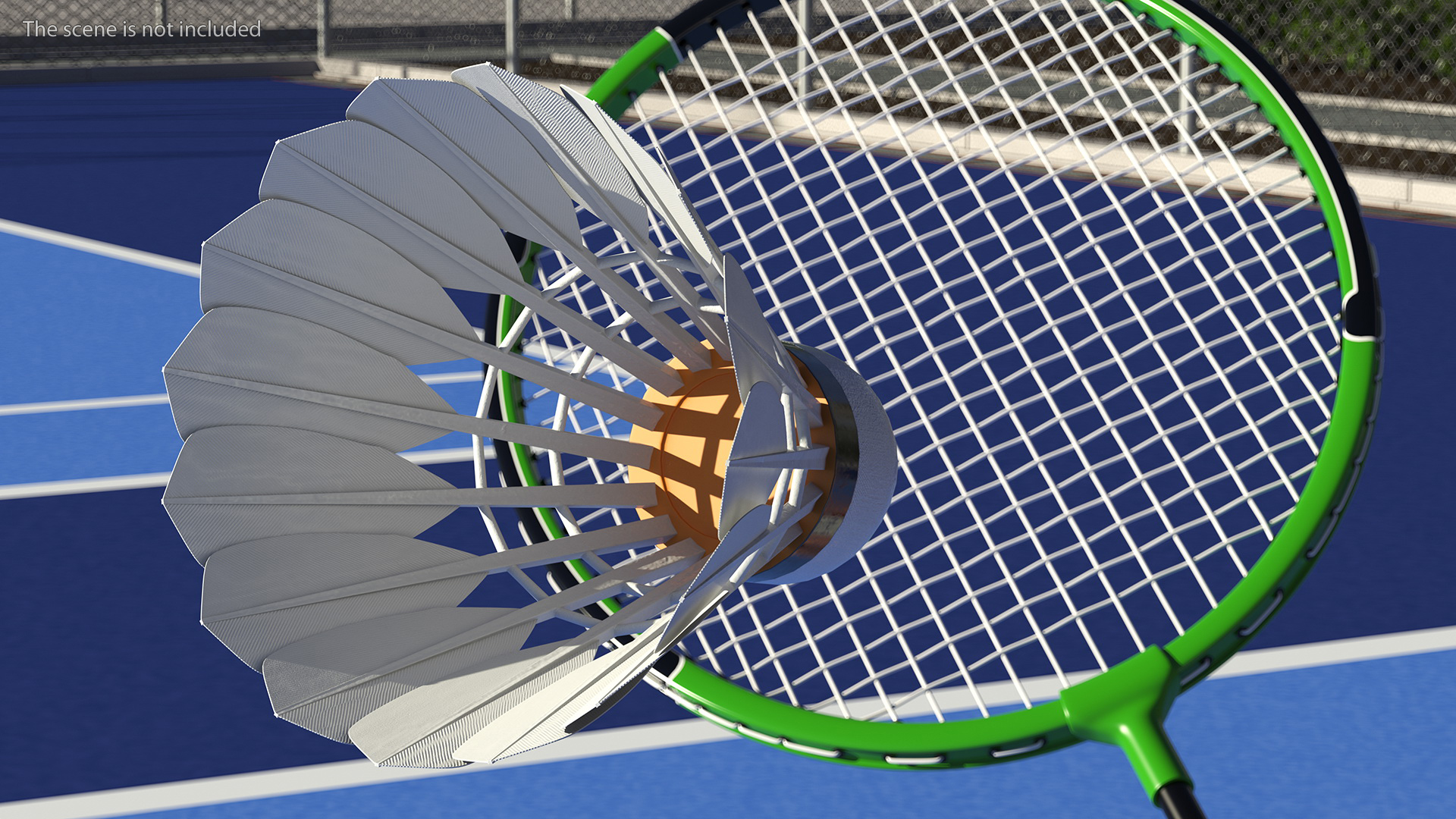 Badminton Feather Shuttlecock 3D model