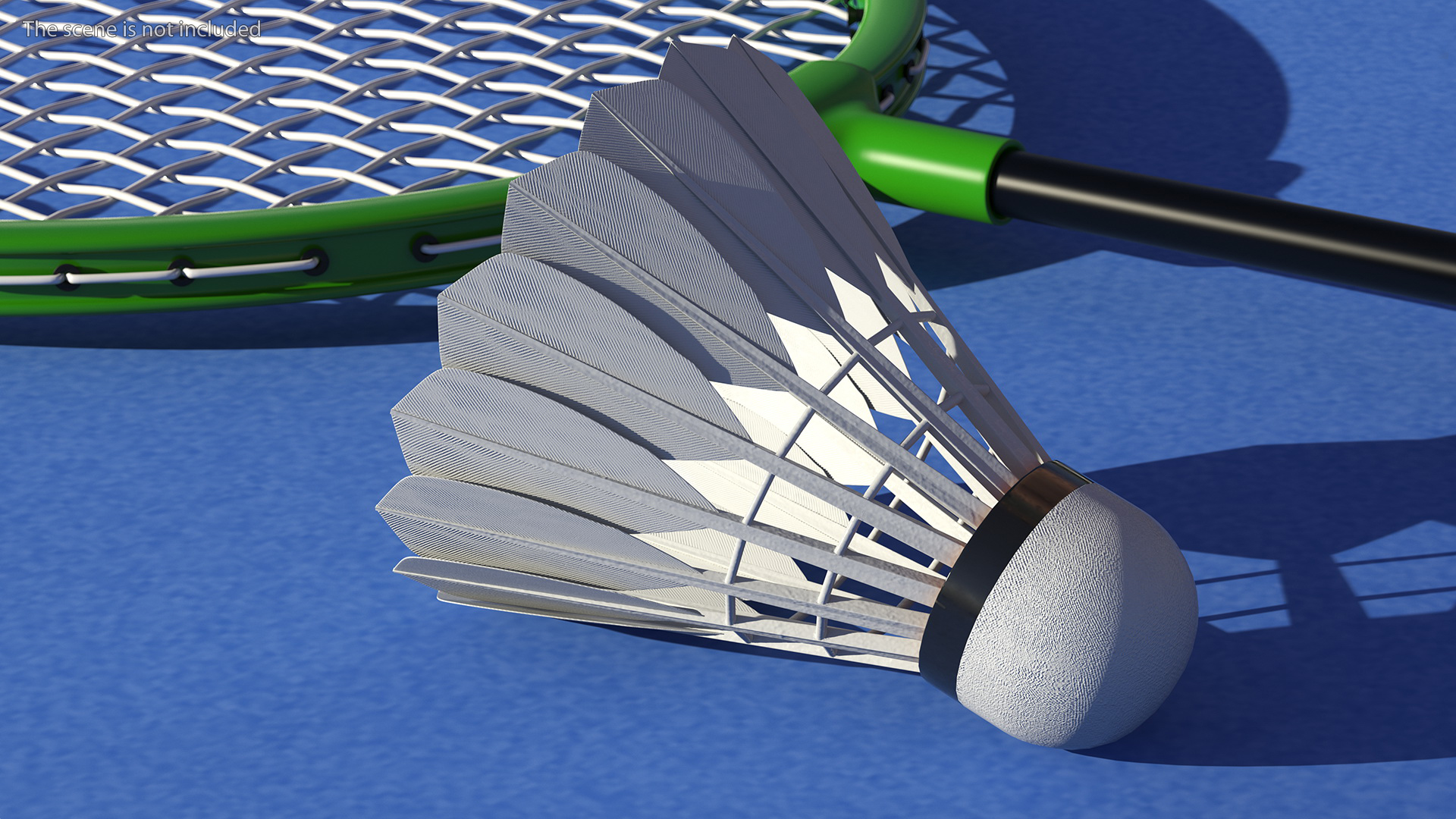 Badminton Feather Shuttlecock 3D model