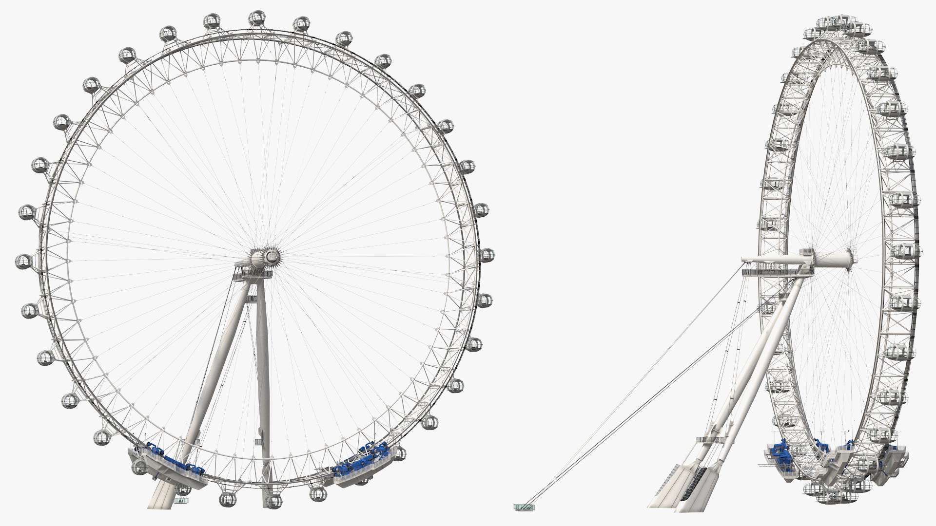 3D model Cantilevered Observation Wheel