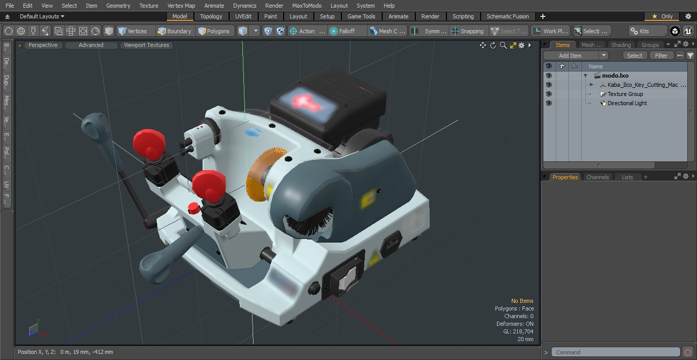 Kaba Ilco Key Cutting Machine 3D model