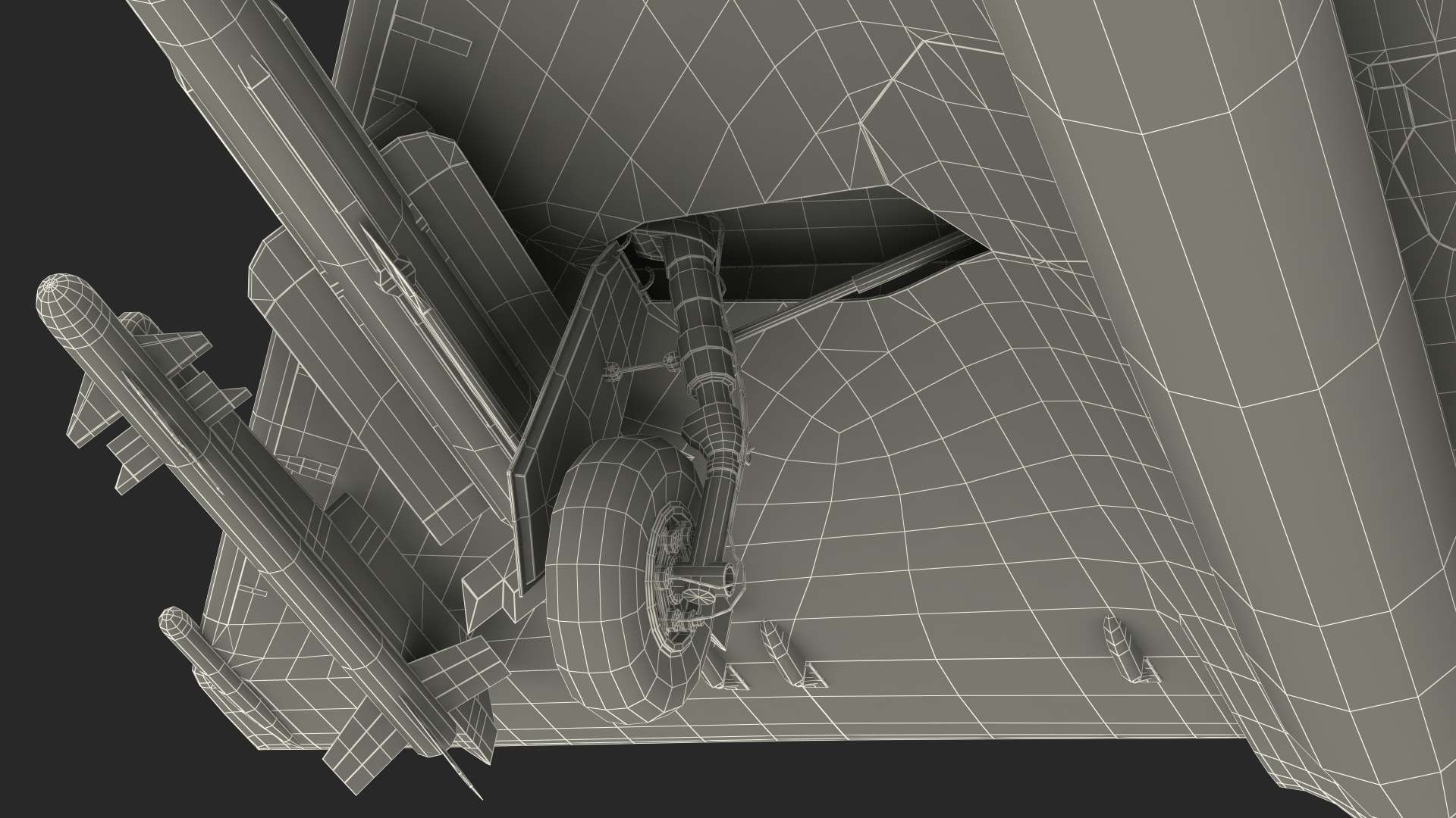 3D model French Air Force Mirage 2000C with Armament Rigged