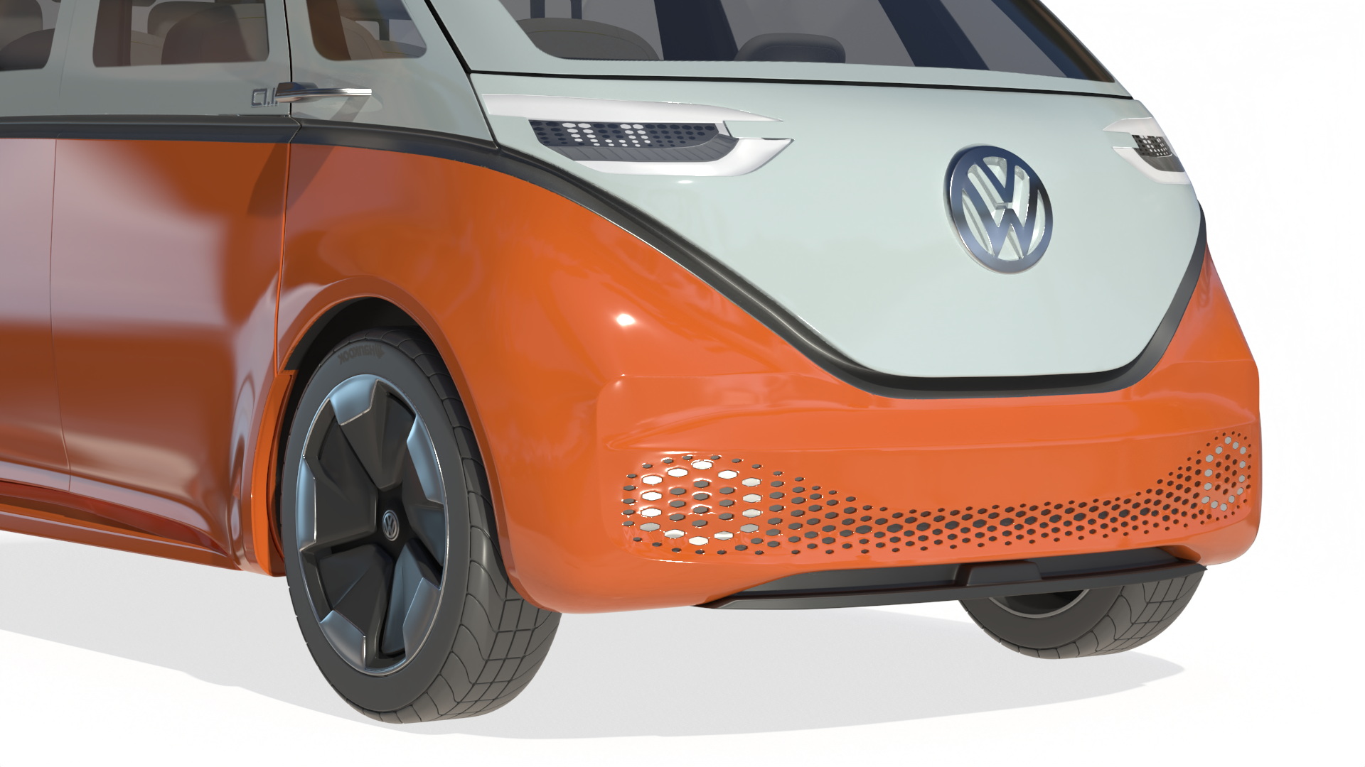 Volkswagen Minivan ID Buzz Simplified 3D