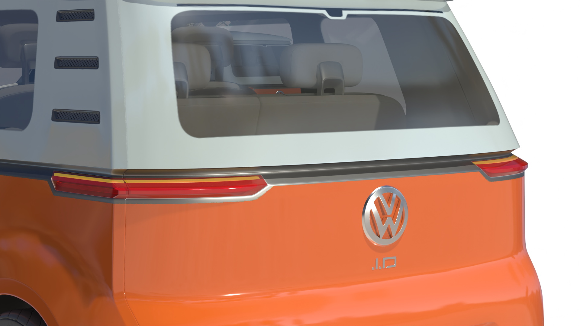 Volkswagen Minivan ID Buzz Simplified 3D