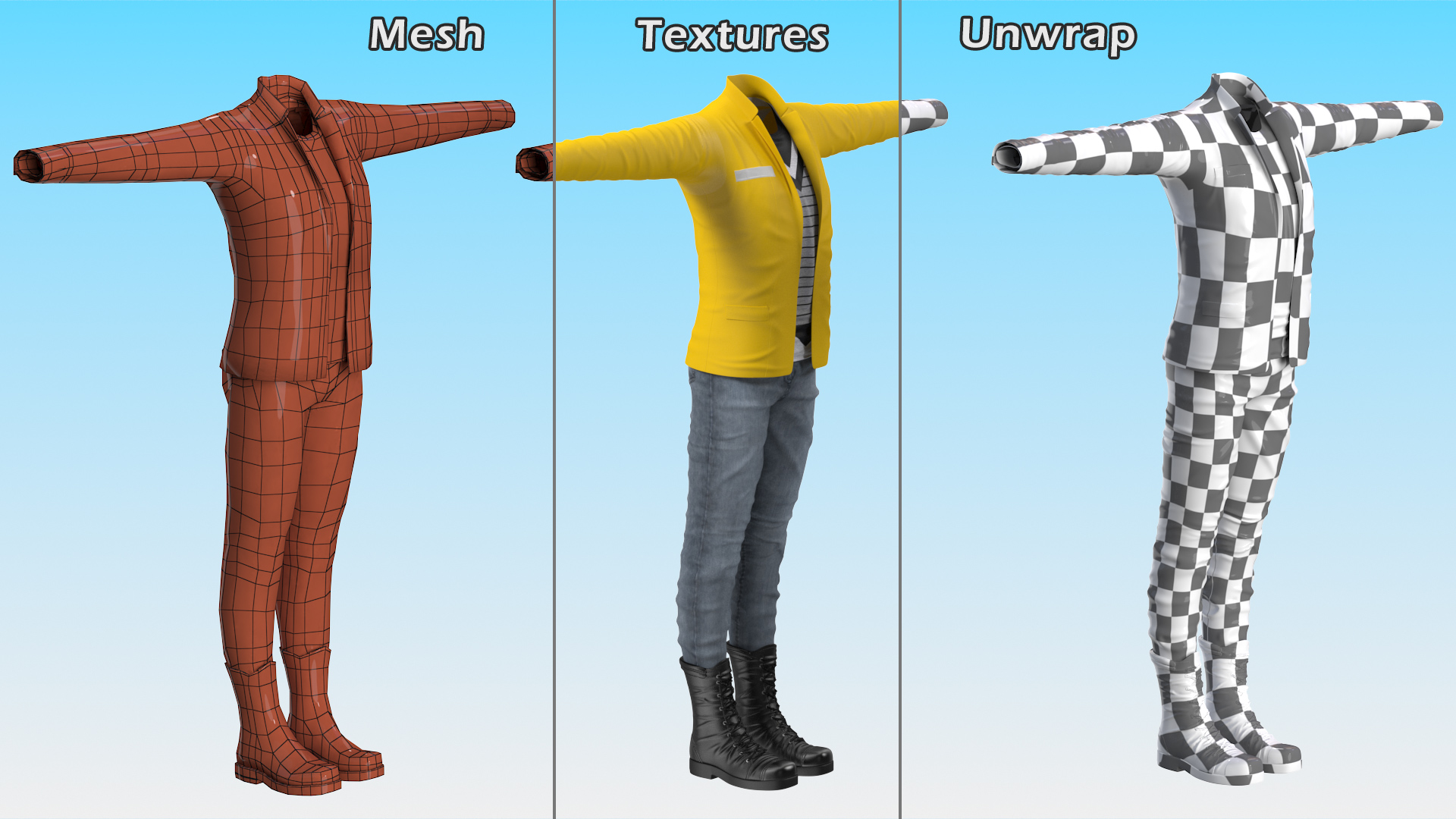 3D model Fashionable Style Clothes