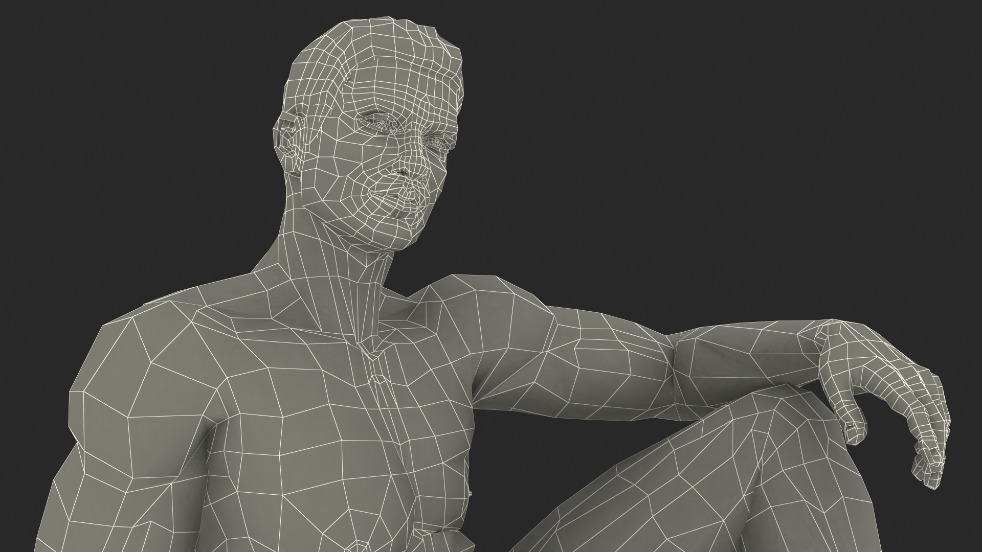 3D Fit Athletic Man Rigged model