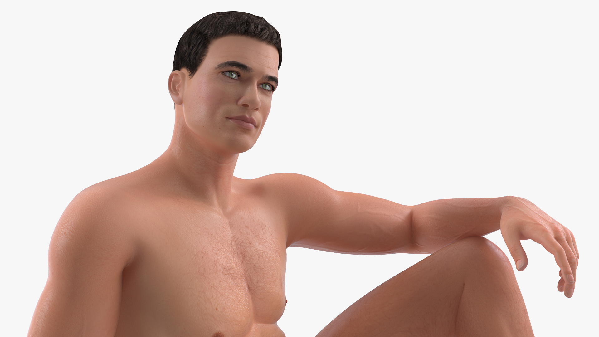 3D Fit Athletic Man Rigged model