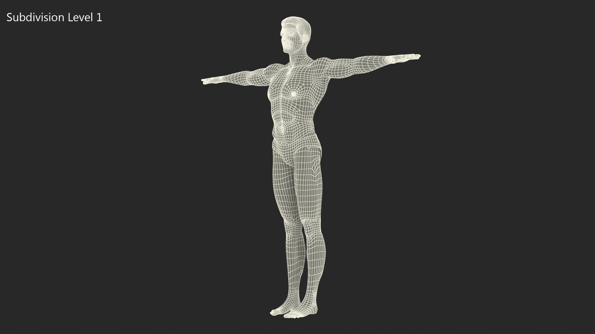 3D Fit Athletic Man Rigged model