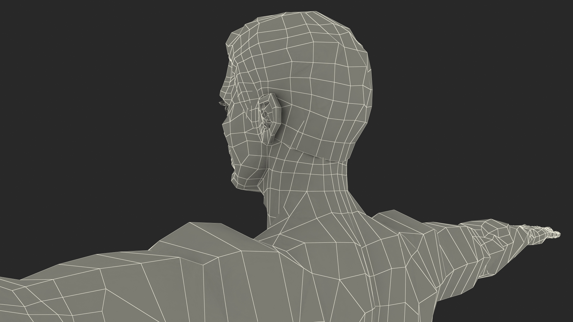 3D Fit Athletic Man Rigged model