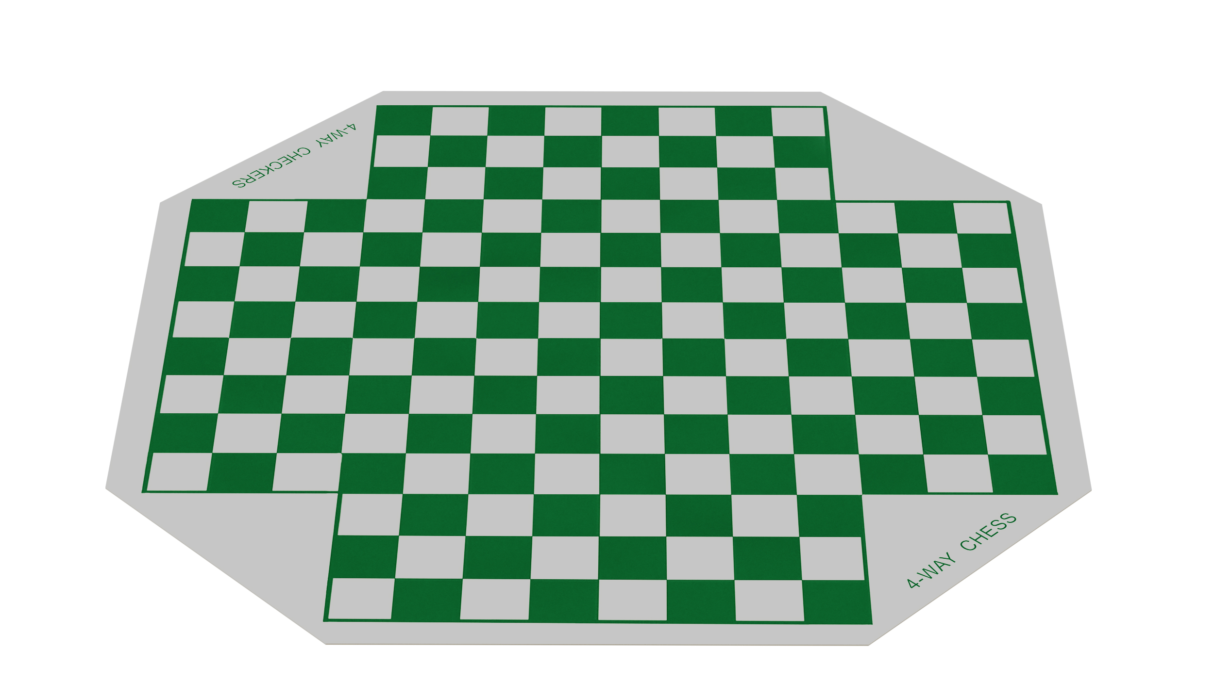 3D Checkers Board for 4 Players model