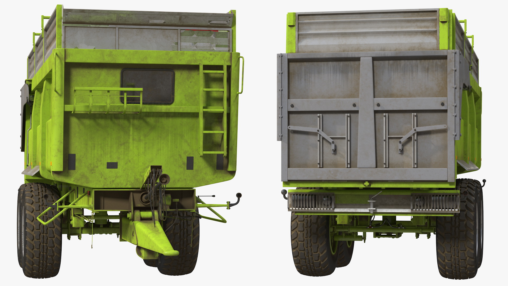 3D Agricultural Body Trailer Dirty