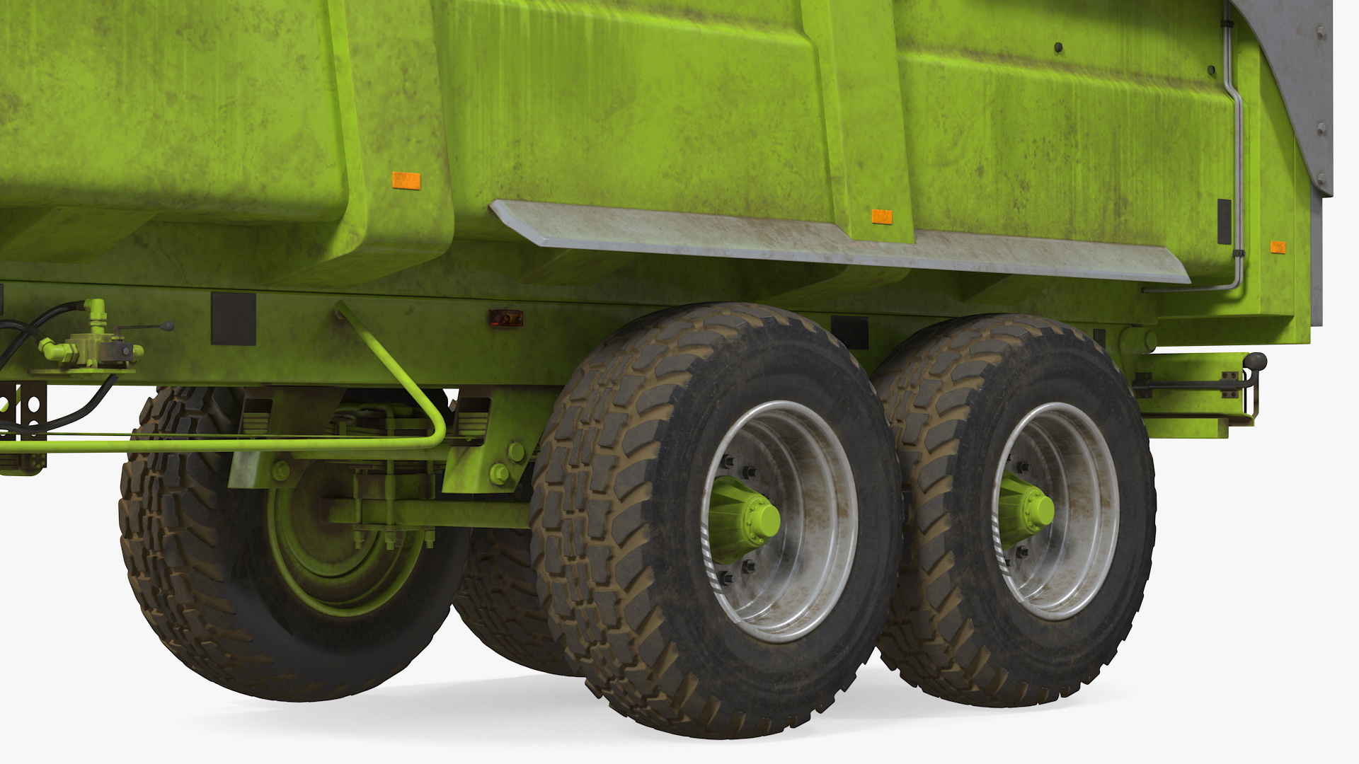 3D Agricultural Body Trailer Dirty