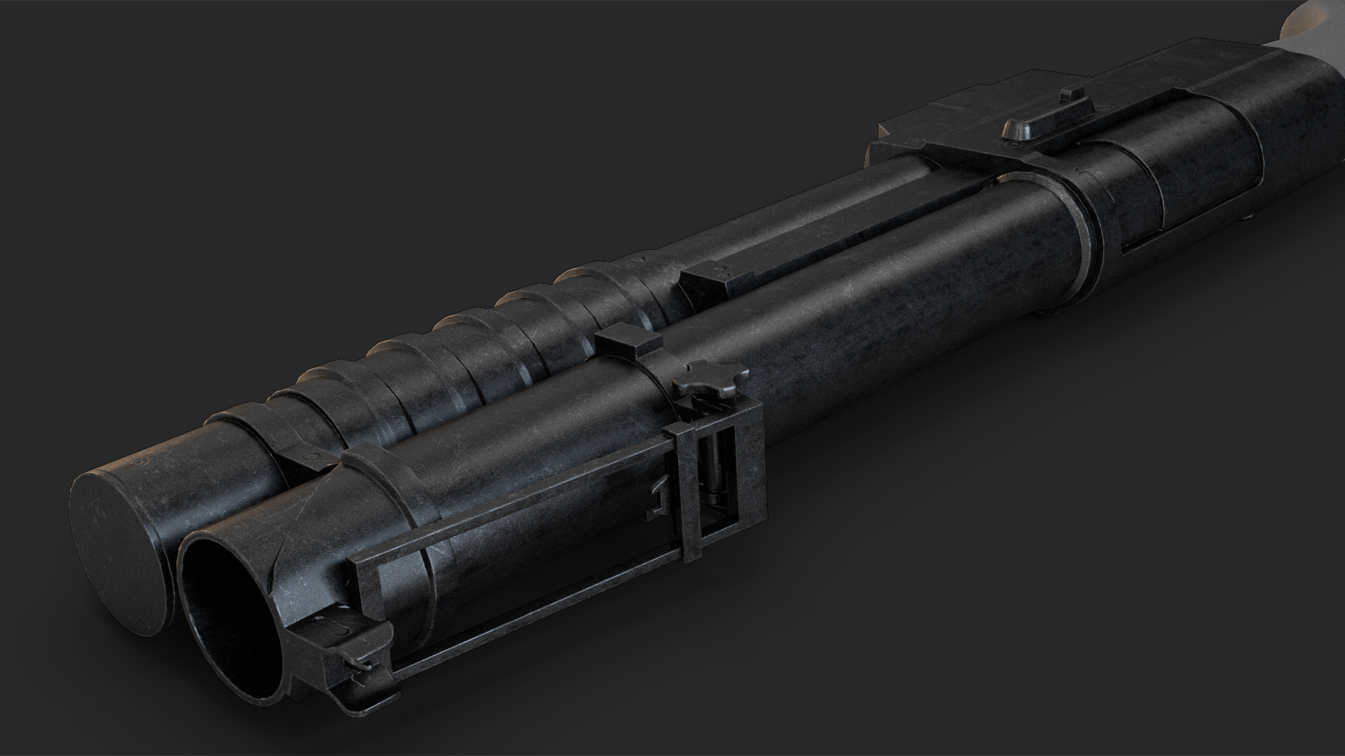 Tactical Grenade Launcher Game Weapon 3D