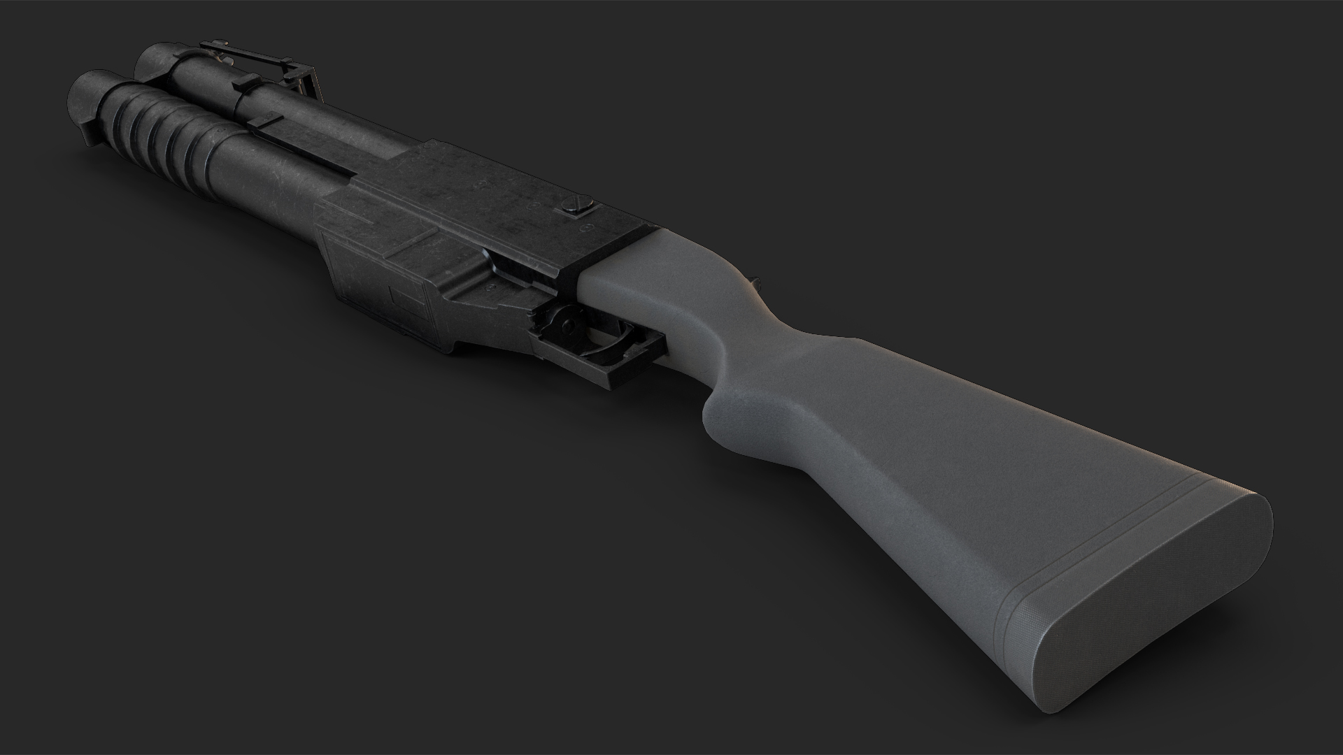 Tactical Grenade Launcher Game Weapon 3D