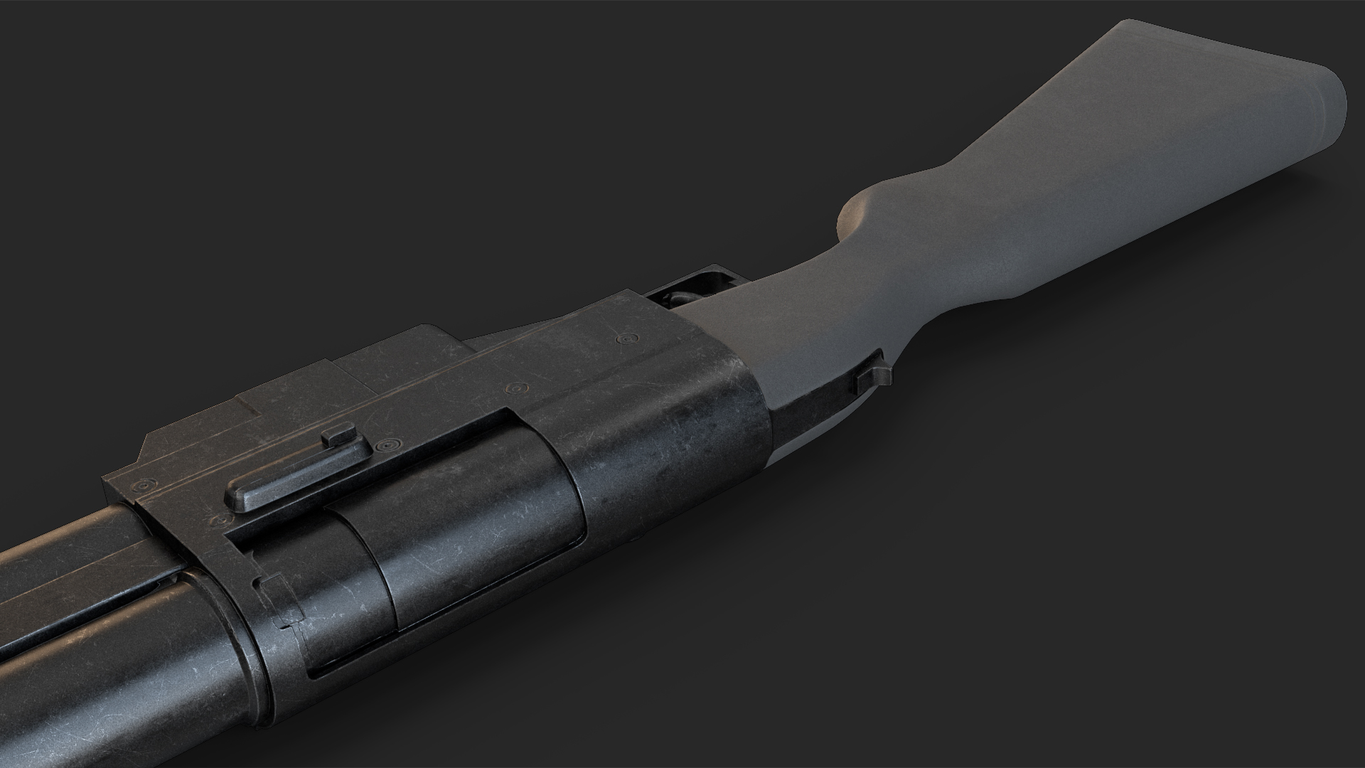 Tactical Grenade Launcher Game Weapon 3D