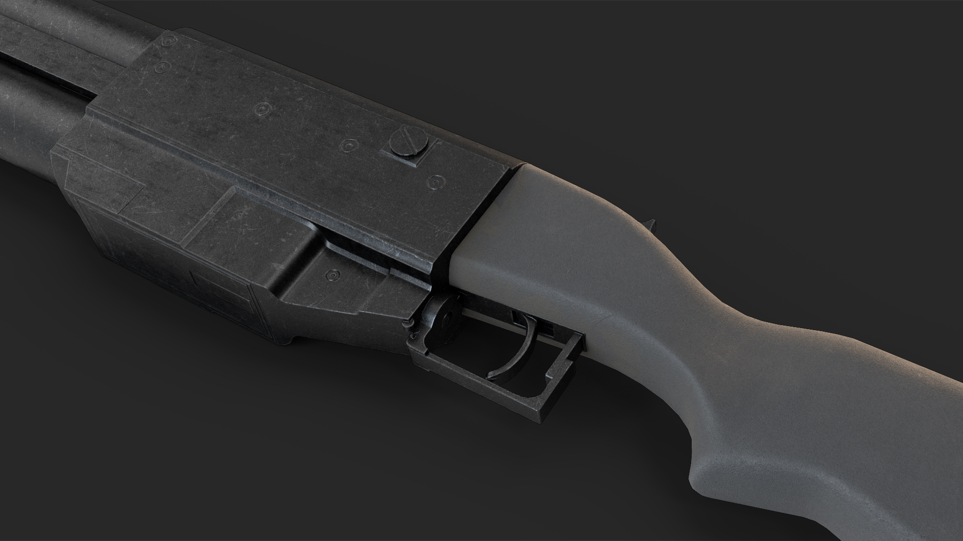 Tactical Grenade Launcher Game Weapon 3D