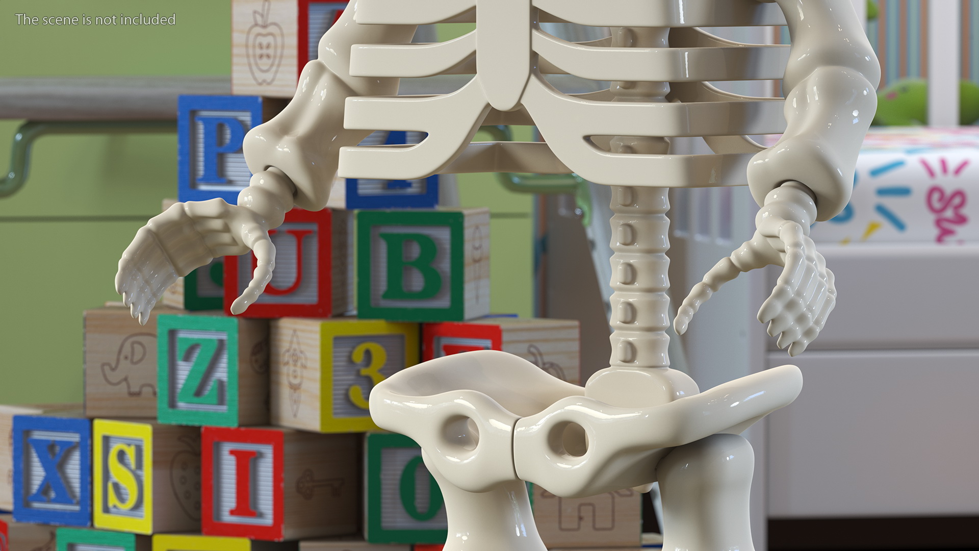 3D Anatomical LEGO Man Skeleton model