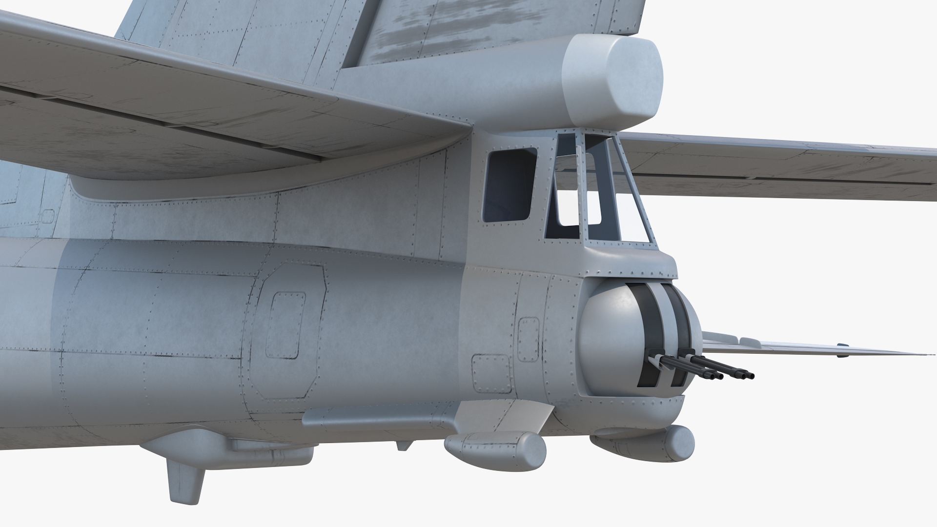 Strategic Missile Carrier Plane Simple Interior Rigged 3D model