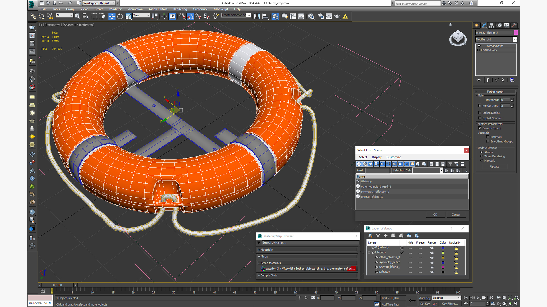 3D model Lifebuoy