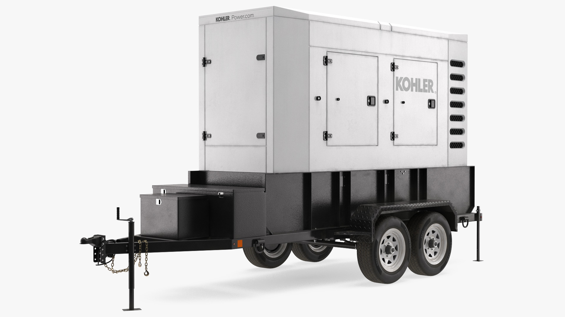 Kohler Big Mobile Generator Rigged 3D model