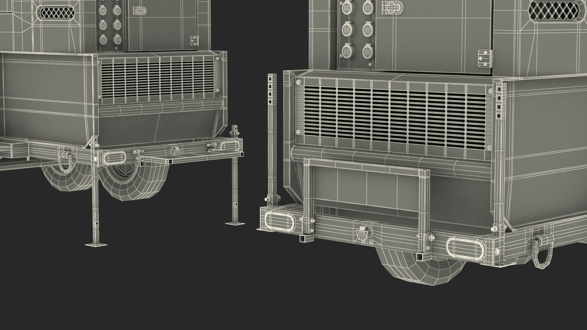 Kohler Big Mobile Generator Rigged 3D model