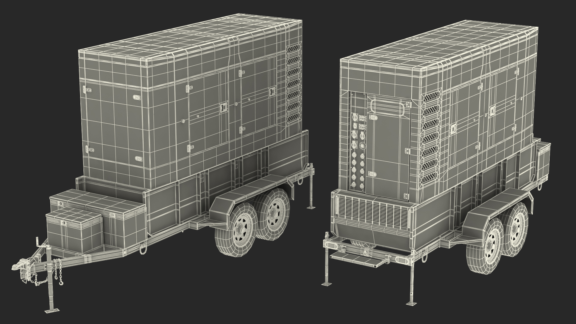 Kohler Big Mobile Generator Rigged 3D model