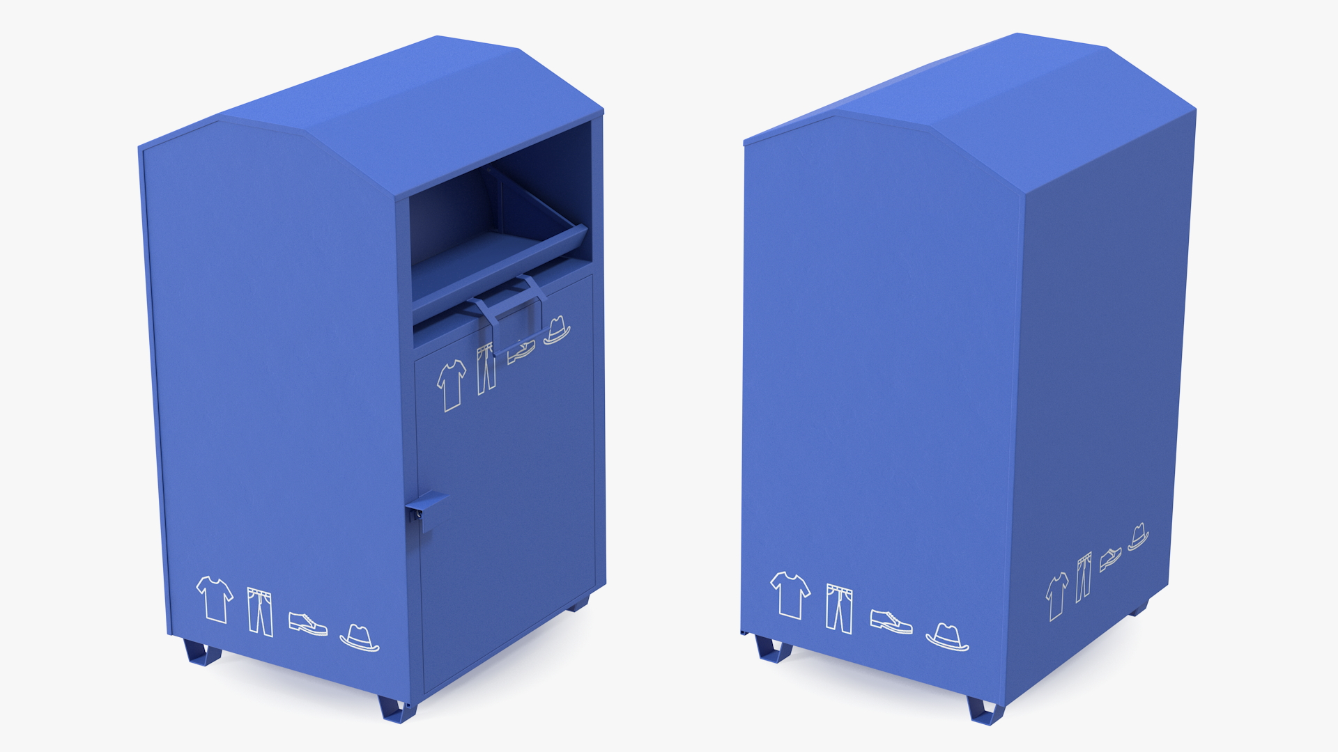 3D model Blue Drop Box Rigged