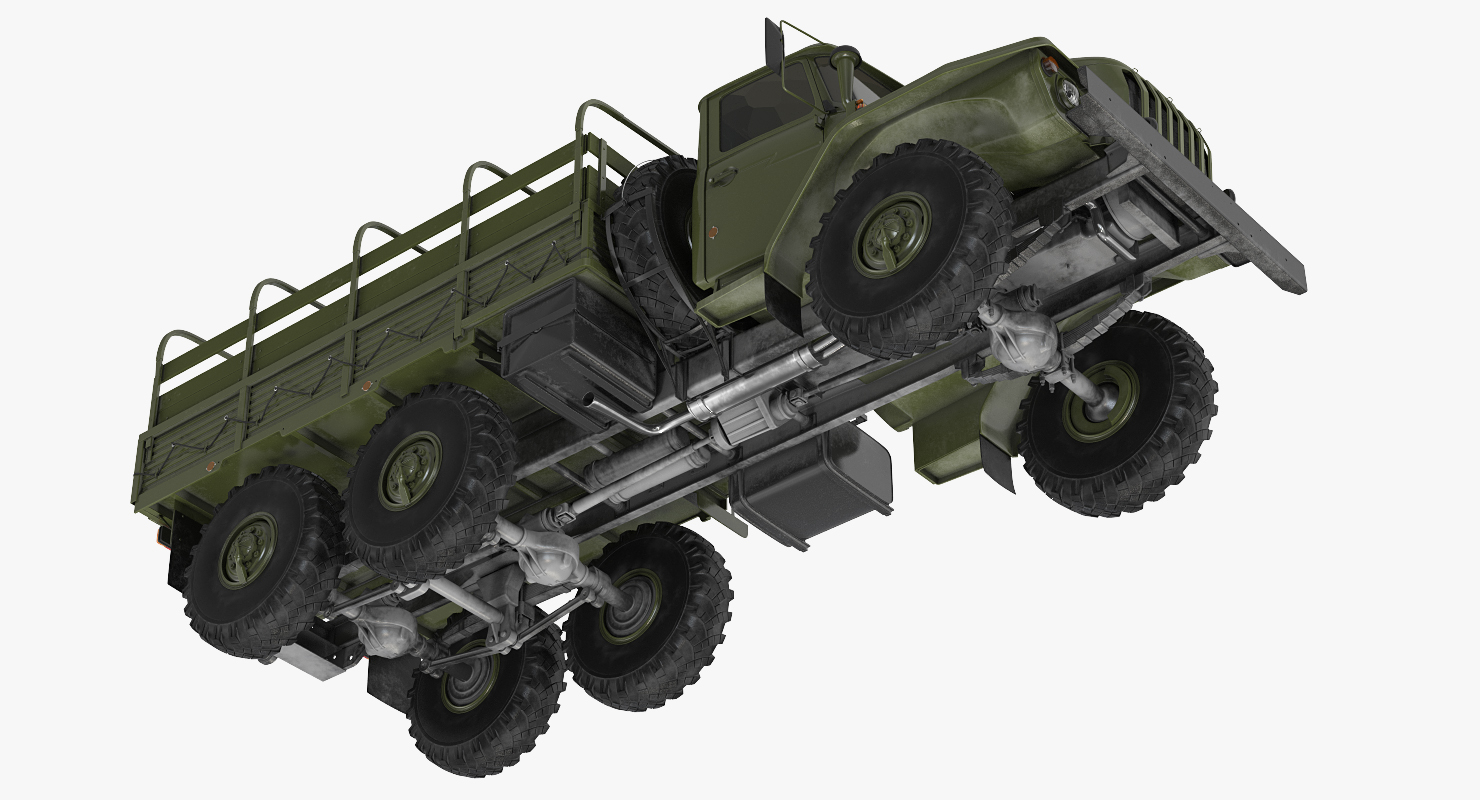 URAL 4320 Truck 6x6 Vehicle 3D