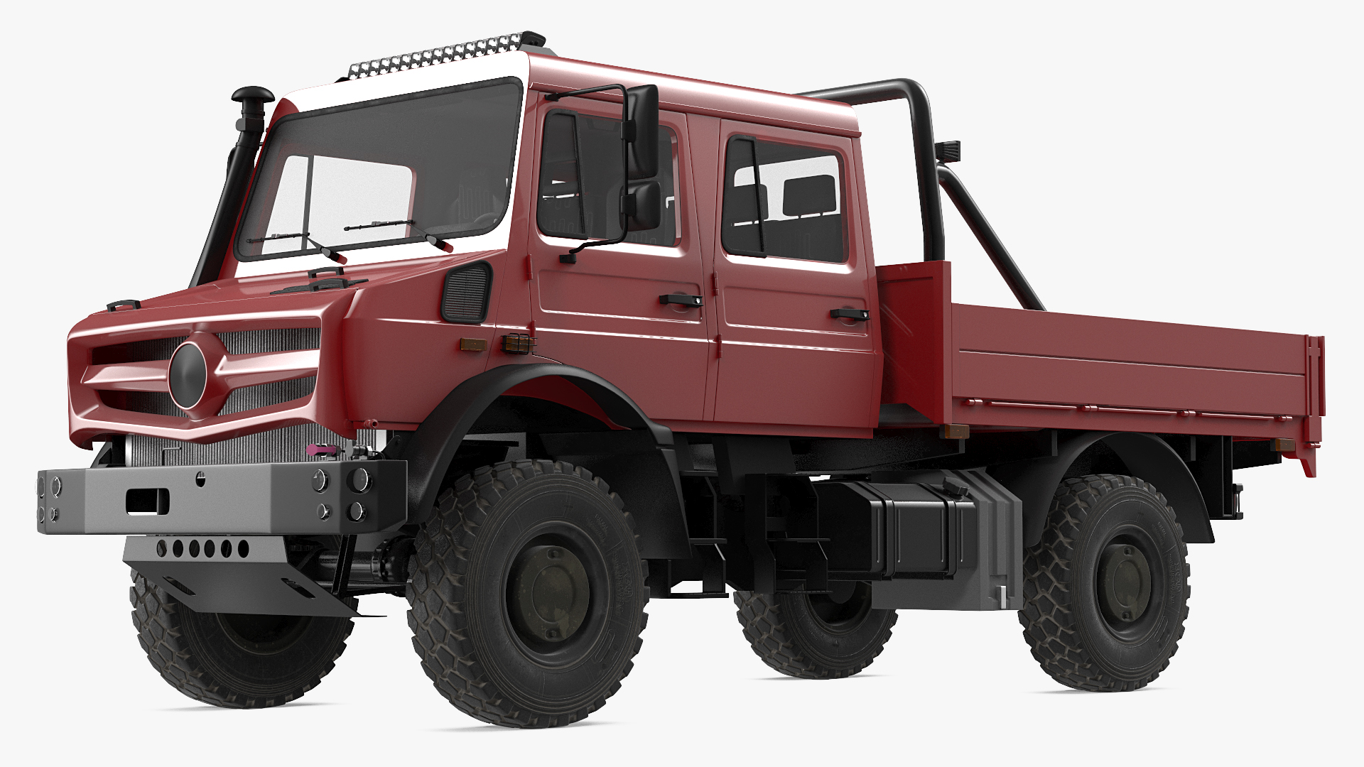 Off Road Cargo Truck Rigged 3D