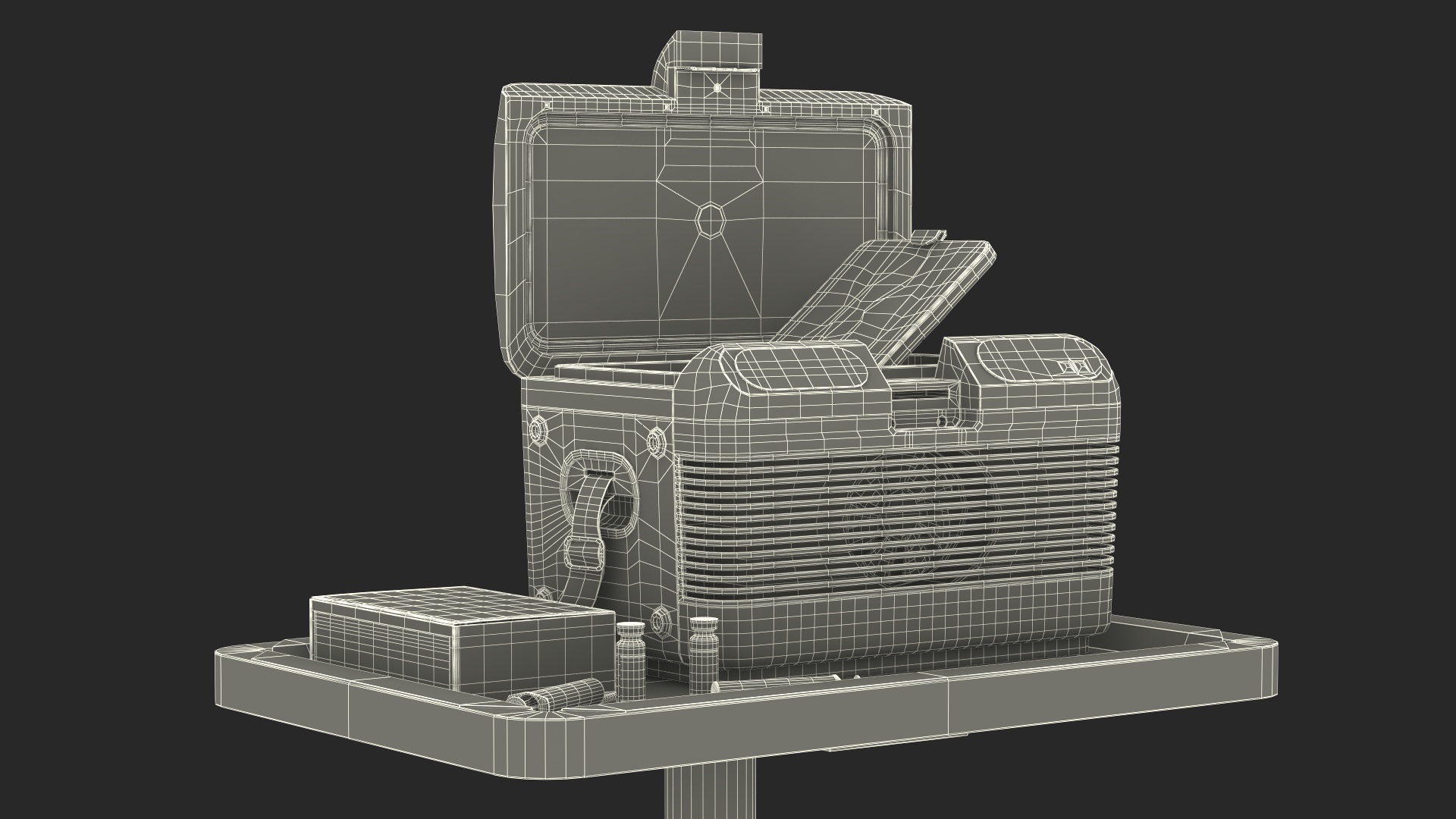 3D Labcold Portable Vaccine Carrier on Mobile Stand model