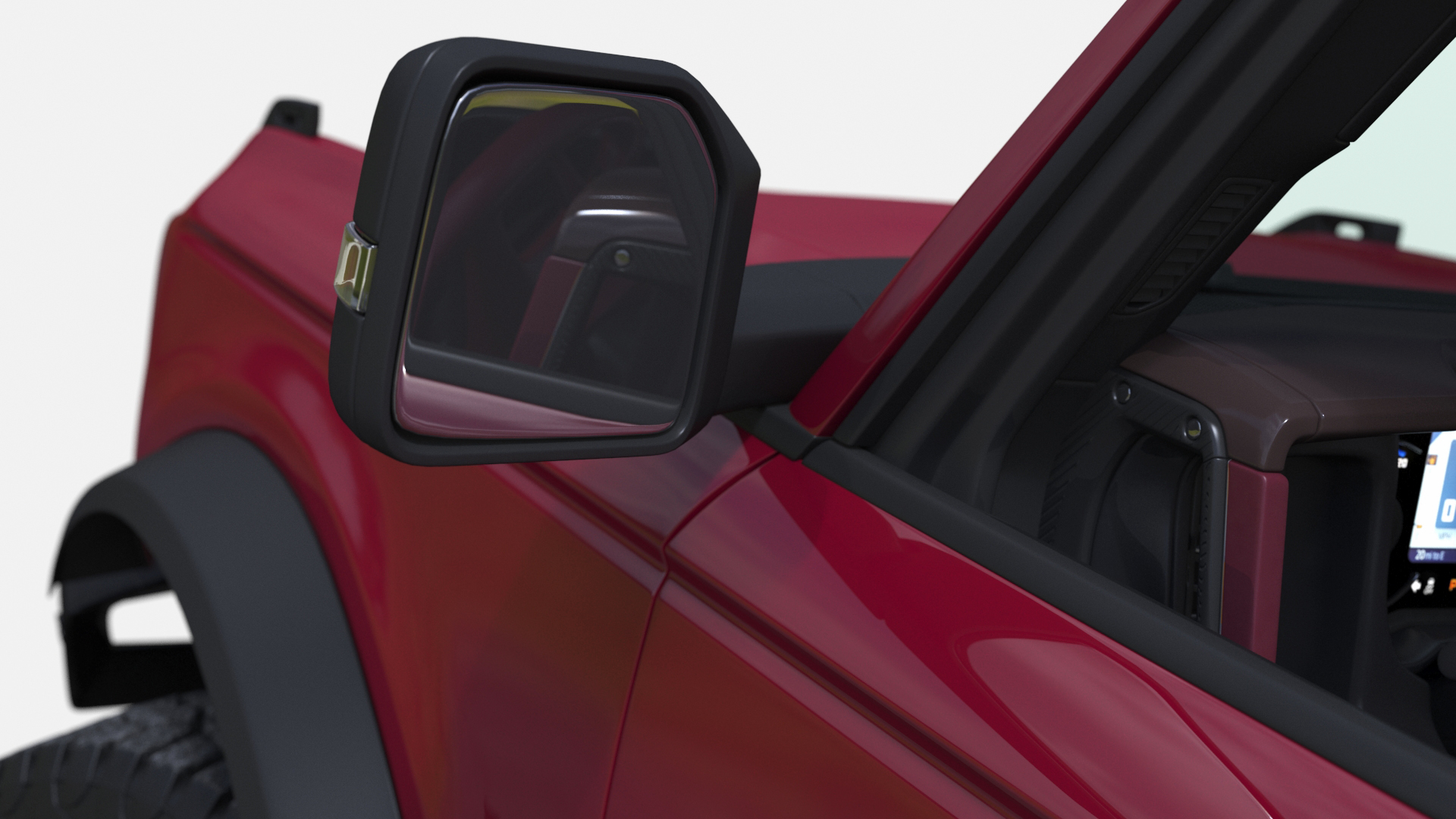 Ford Bronco Two Door SUV Rapid Red 3D model