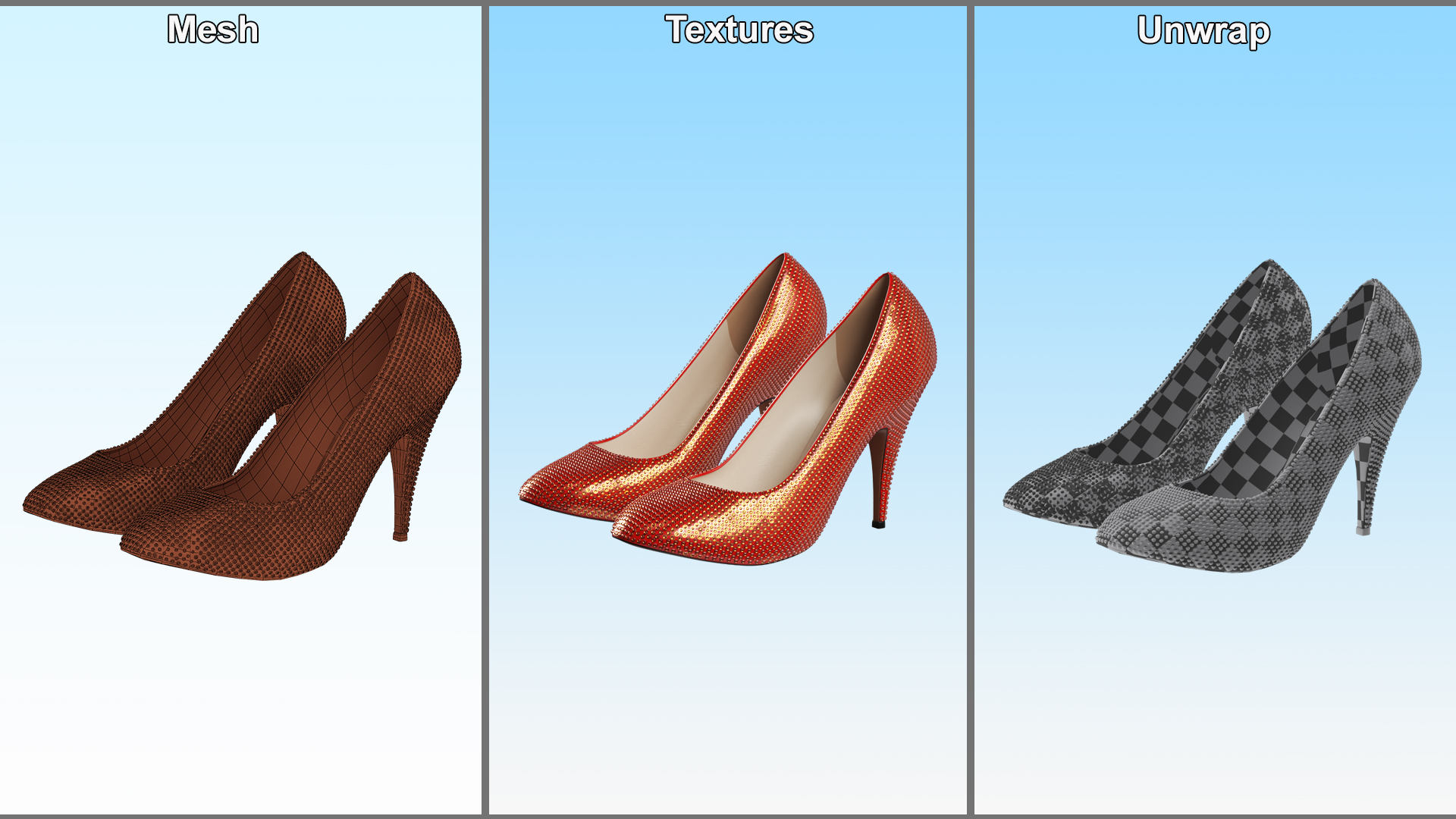 3D model Marilyn Monroe Shoes