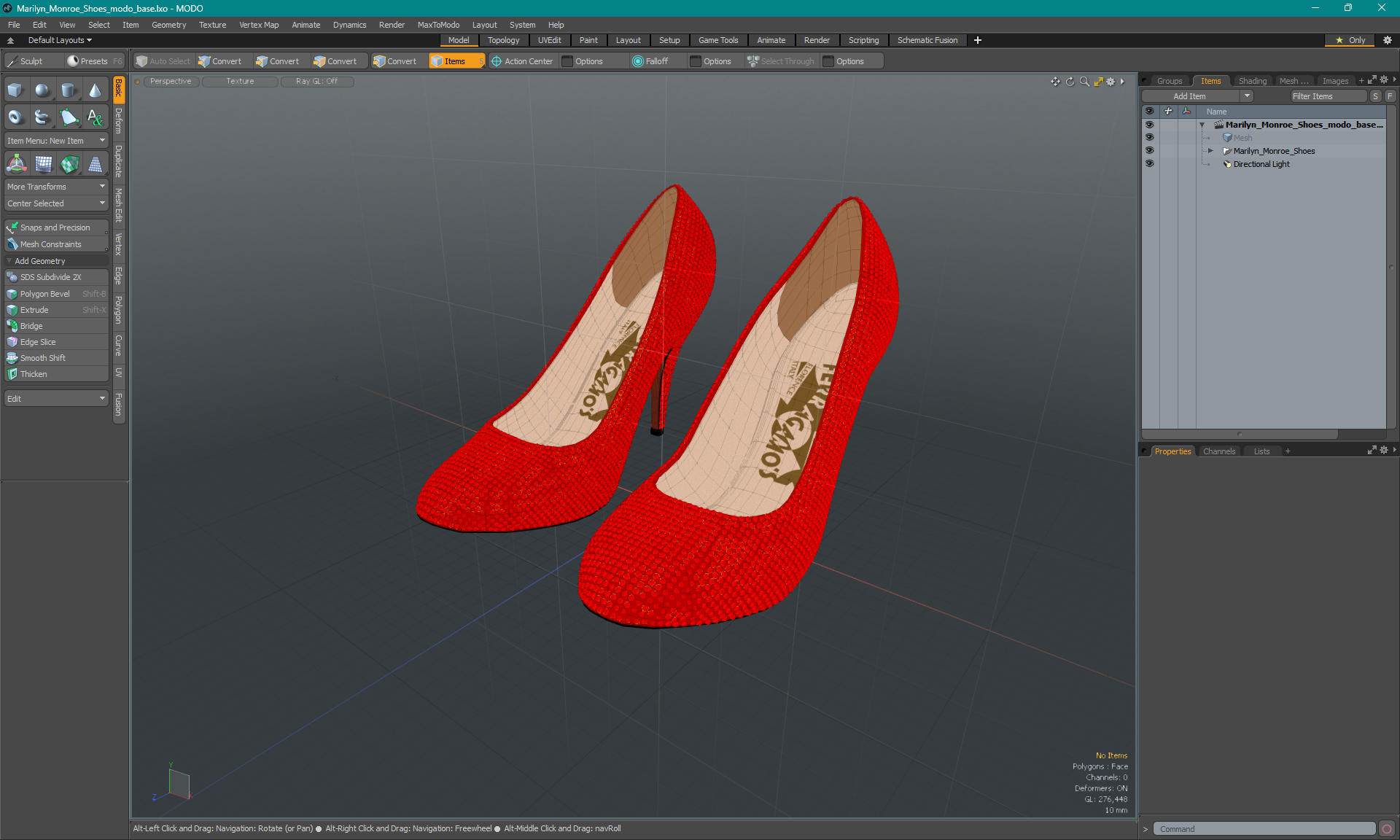 3D model Marilyn Monroe Shoes