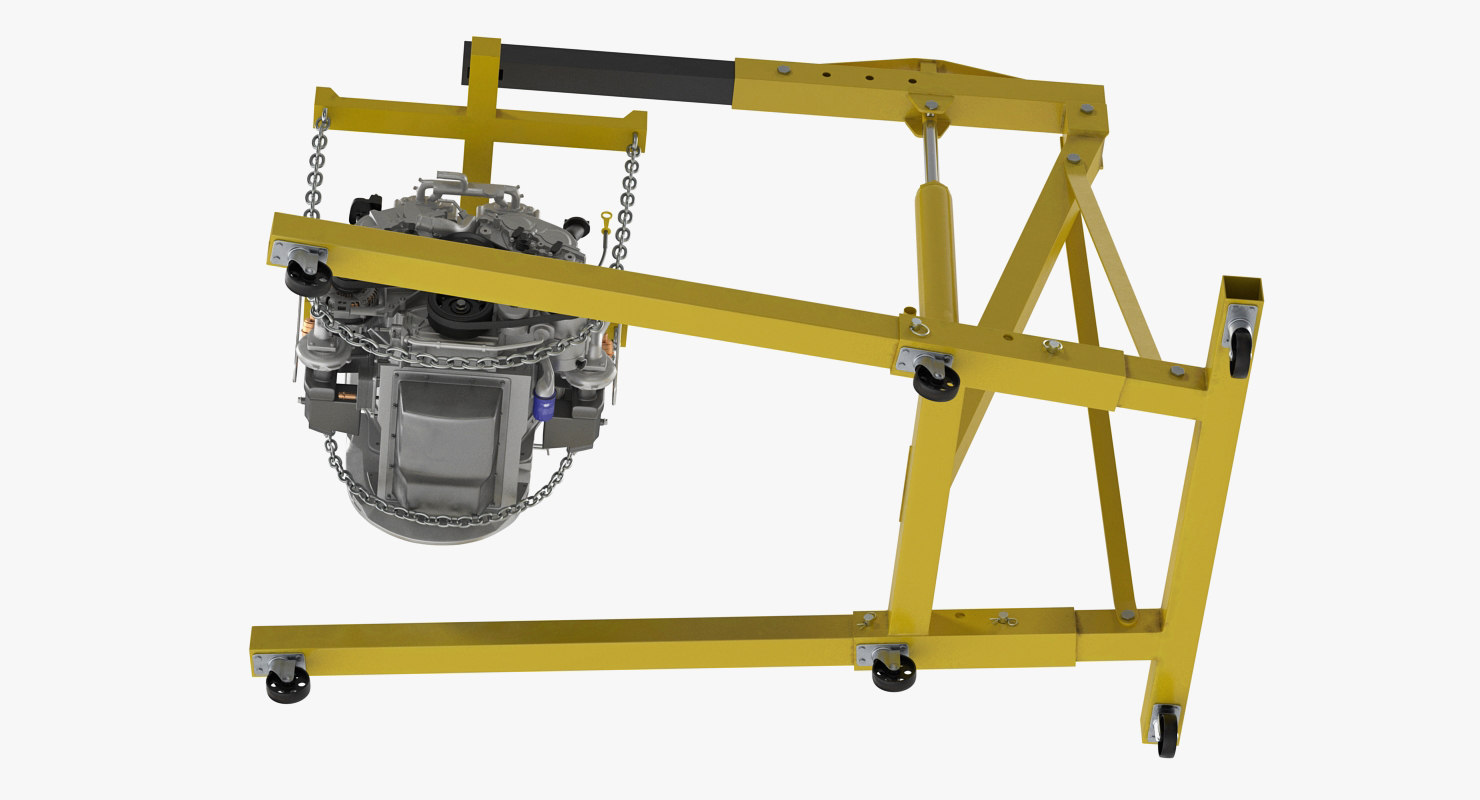 3D Steel Engine Hoist with V6