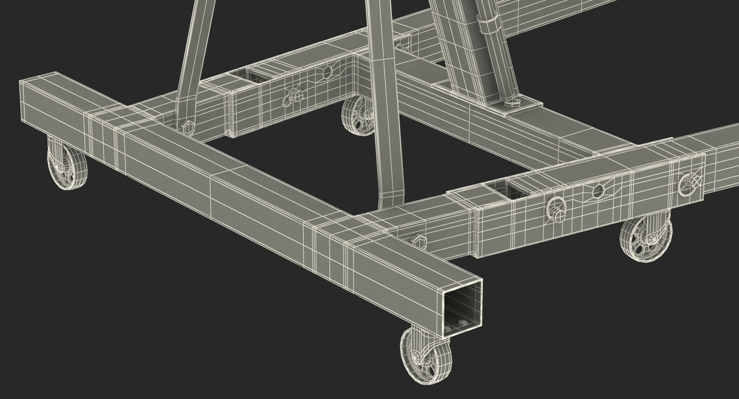 3D Steel Engine Hoist with V6