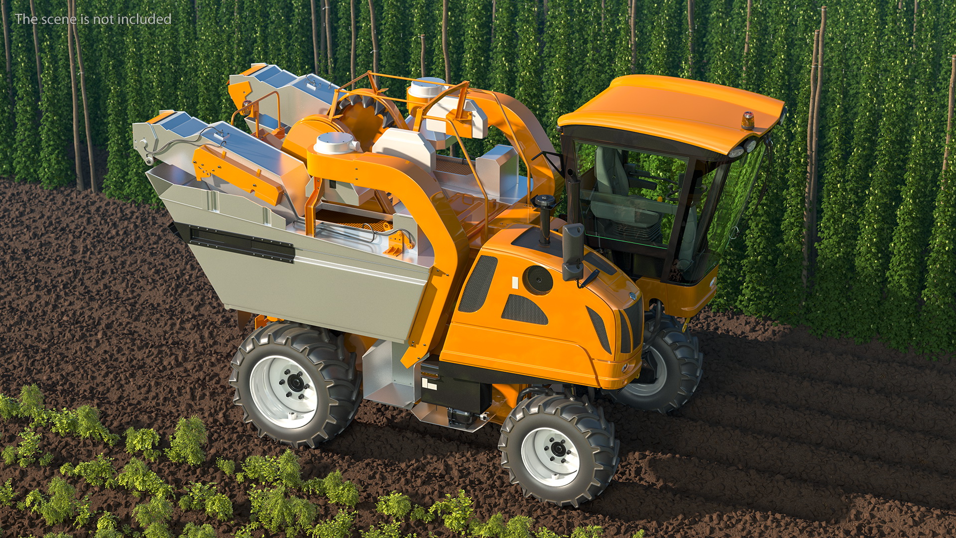 3D model Grape Harvester