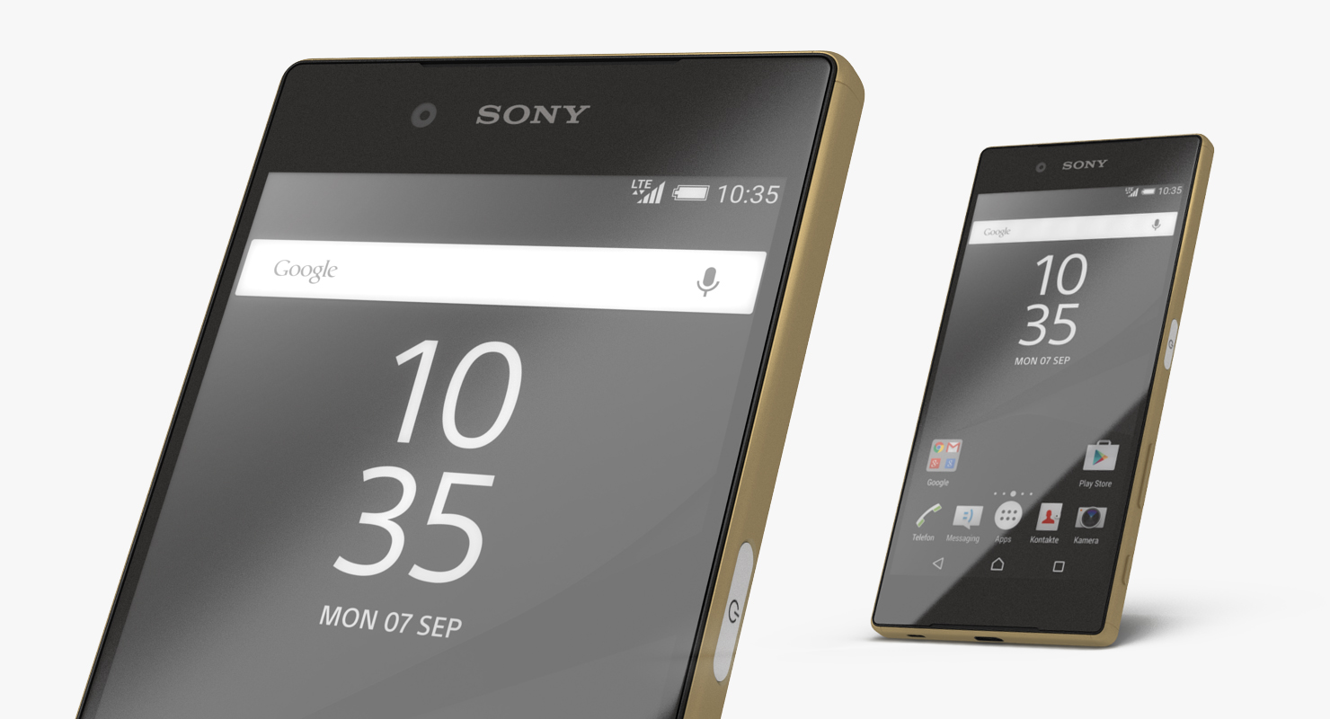 Sony Xperia Z5 Gold 3D model