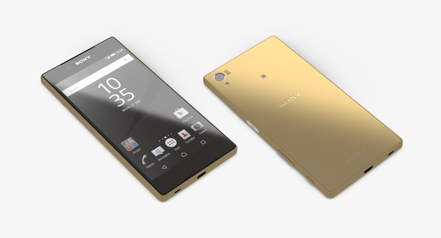 Sony Xperia Z5 Gold 3D model