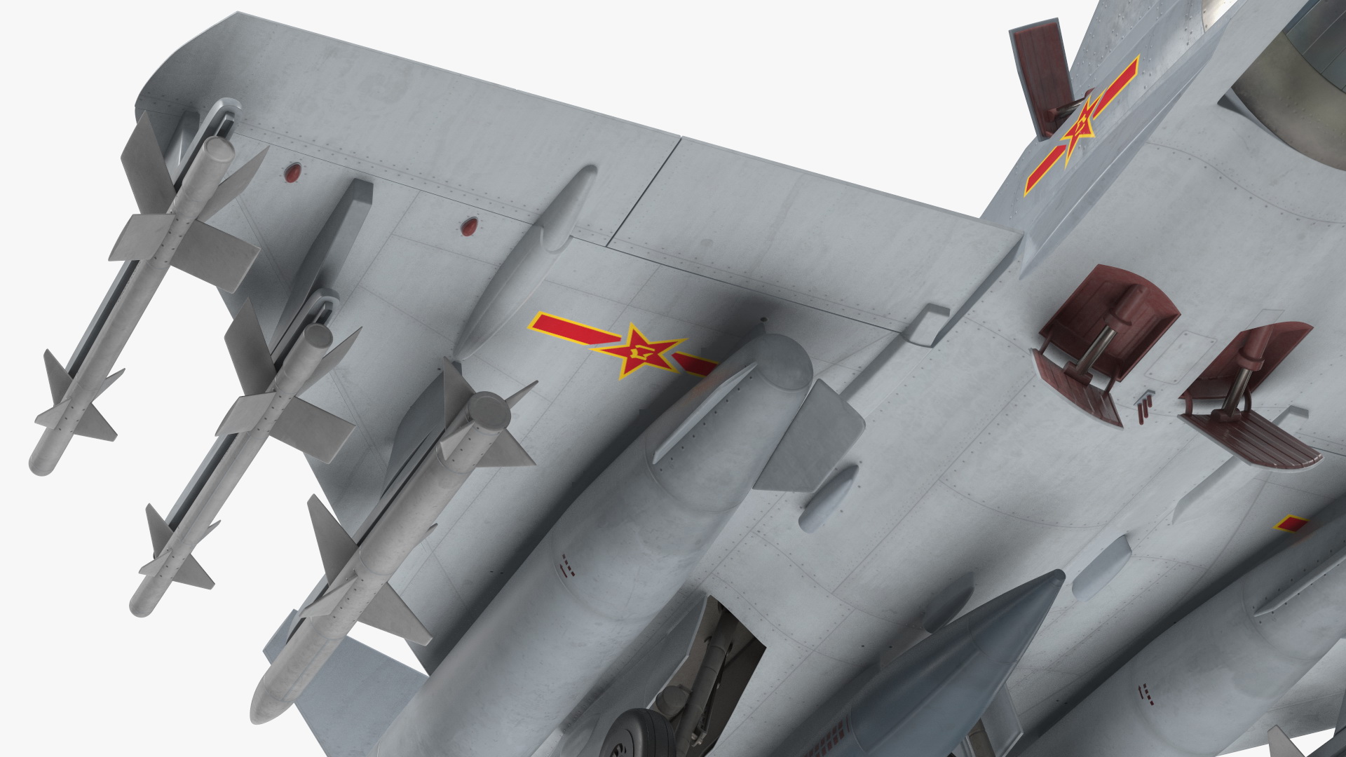 Chengdu J10 S Tandem Seated Exterior Only Armed 3D