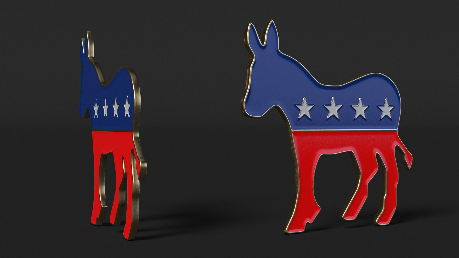 3D model Democratic Party Donkey Symbol