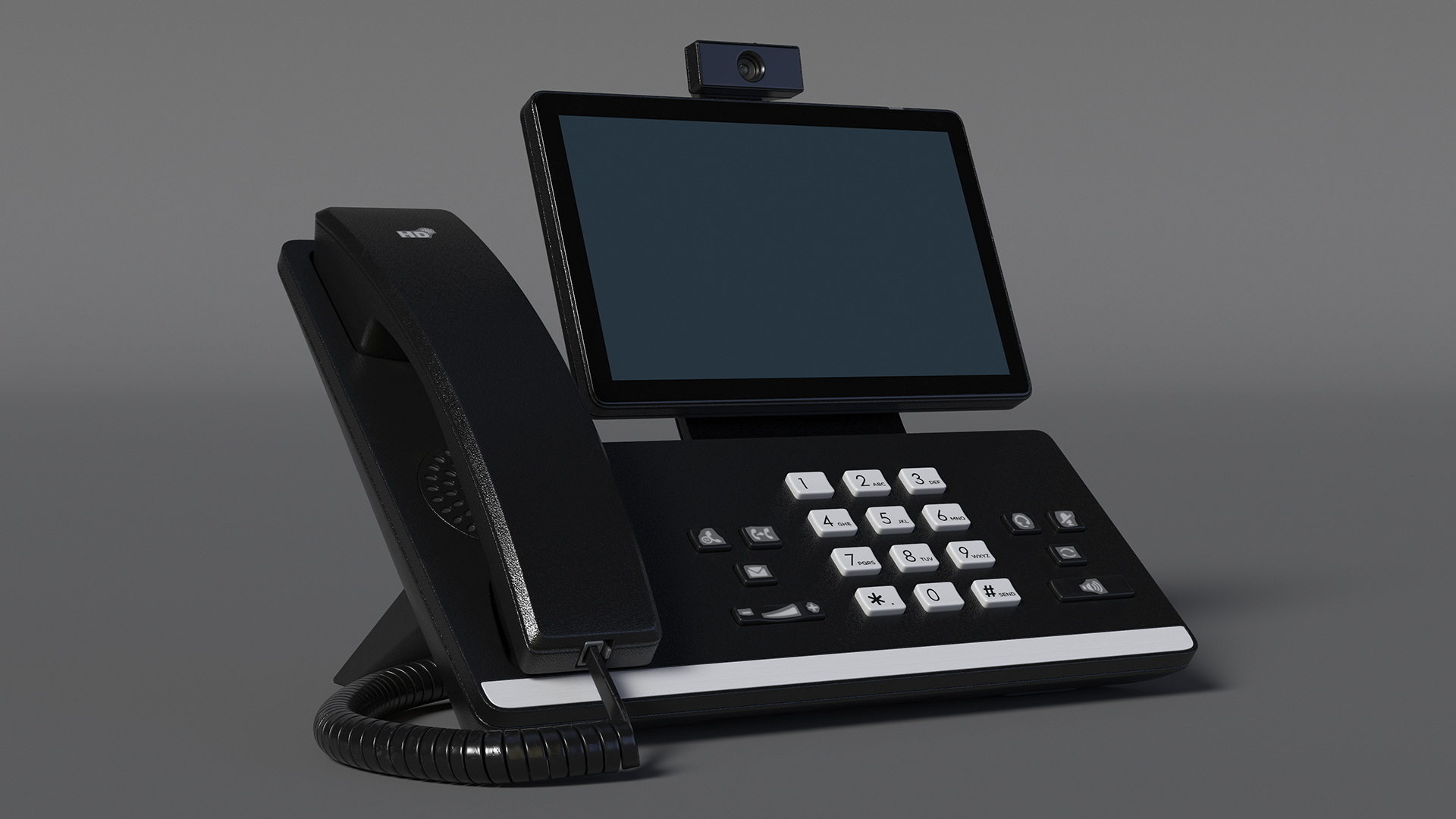 3D Office Smart Video IP Phone Black model