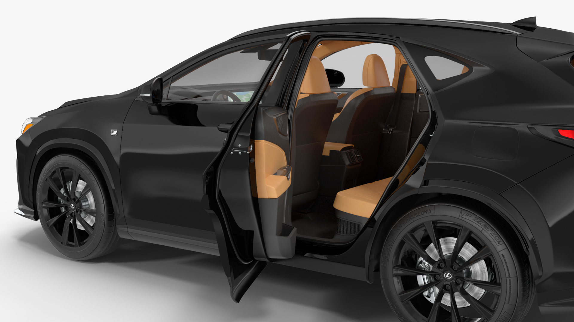 3D Lexus NX HYBRID 2024 Black