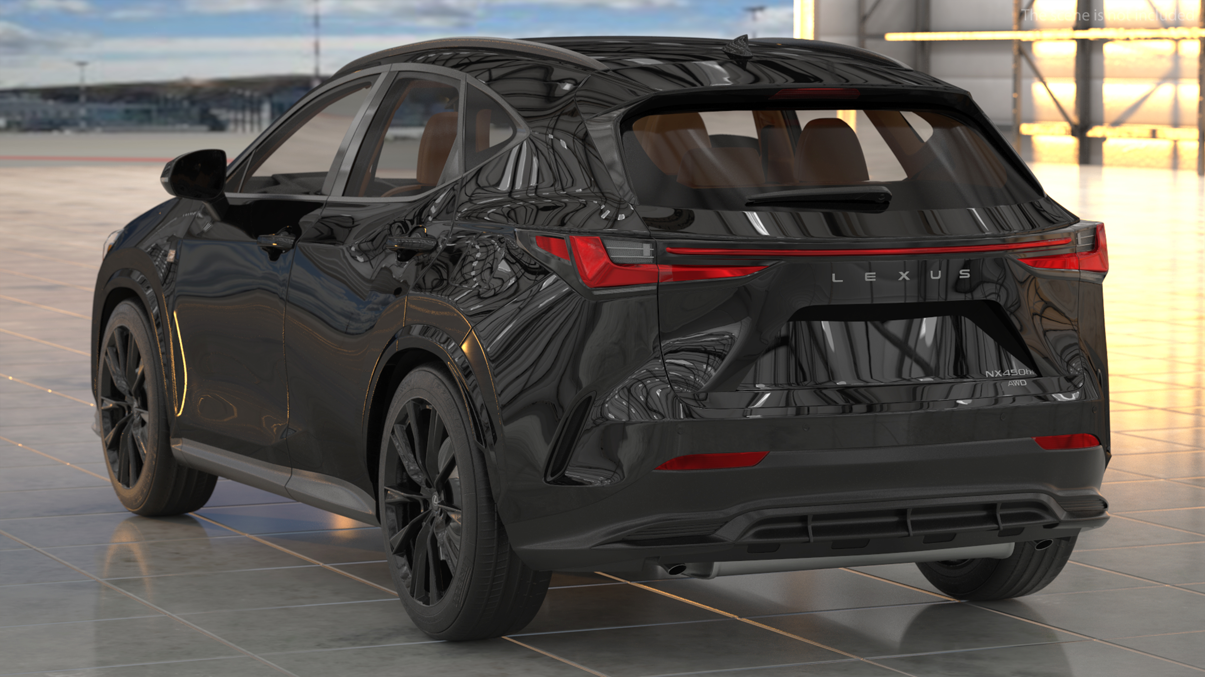 3D Lexus NX HYBRID 2024 Black