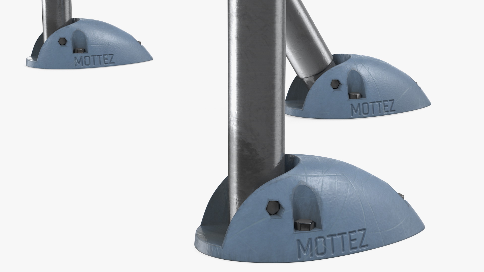 Mottez Folding Parking Barrier Rigged 3D