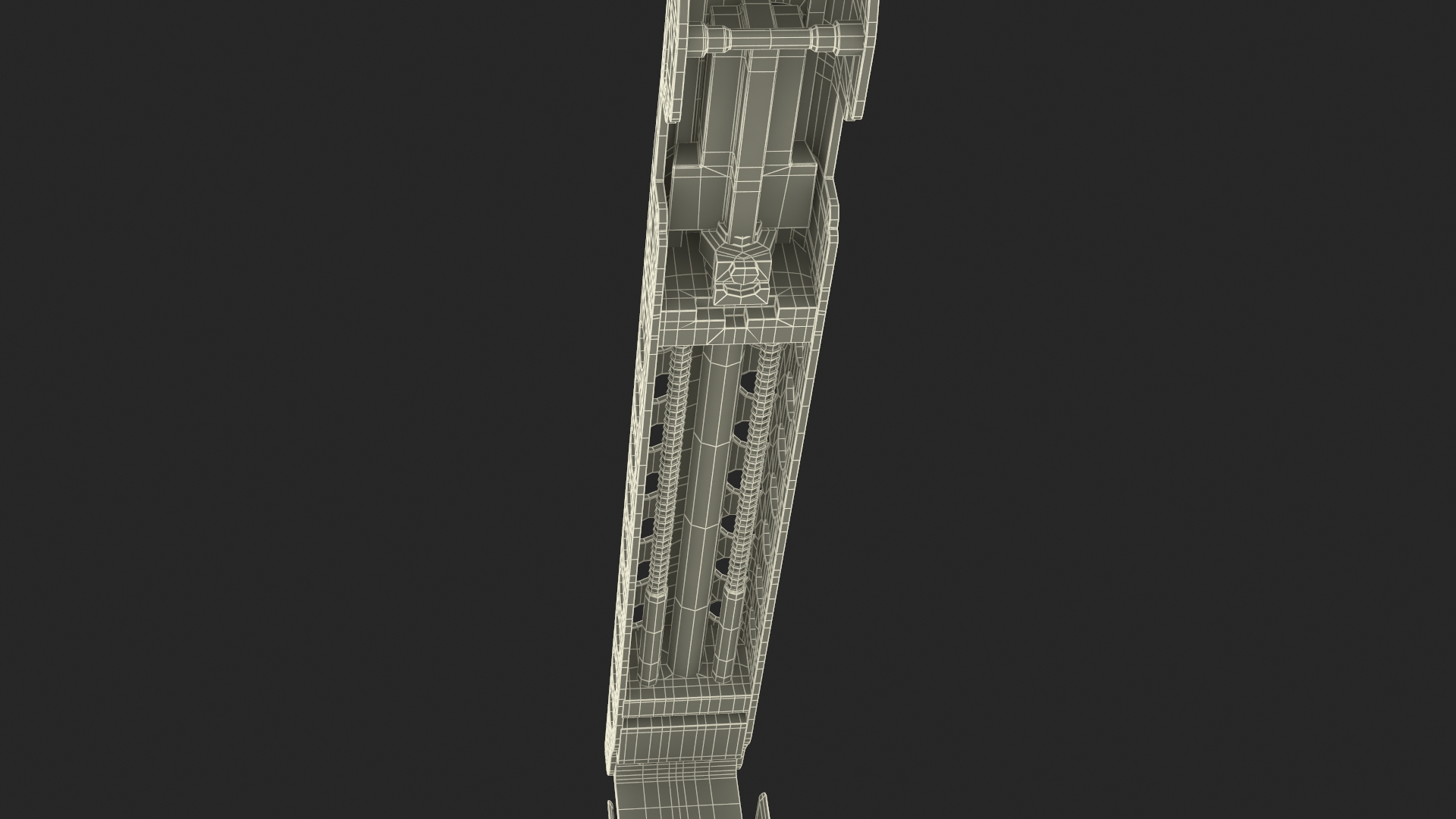 3D model Disassembled Pistol Keltek P50