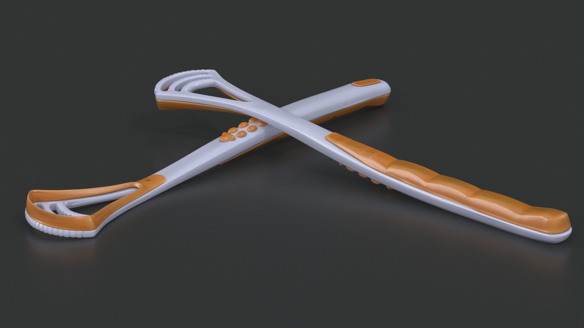 Oral Scraper Orange 3D model