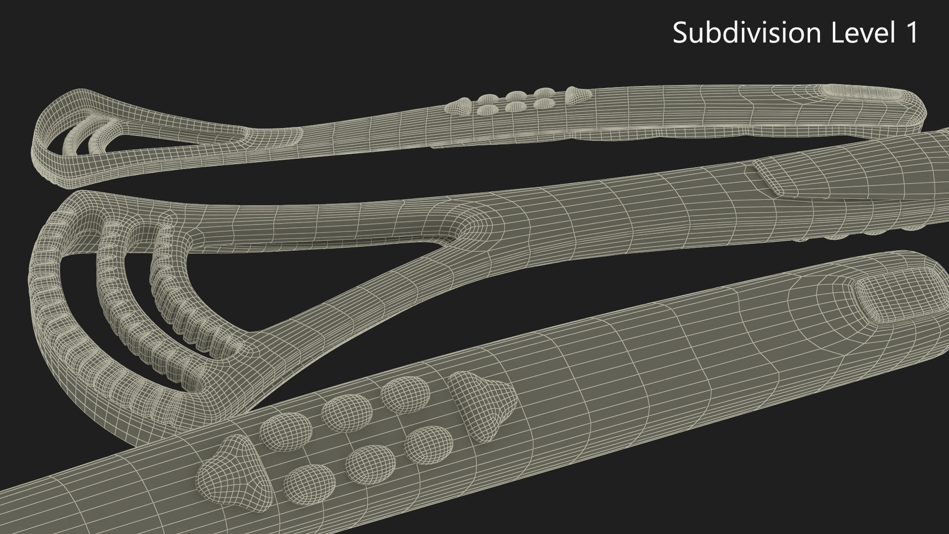 Oral Scraper Orange 3D model