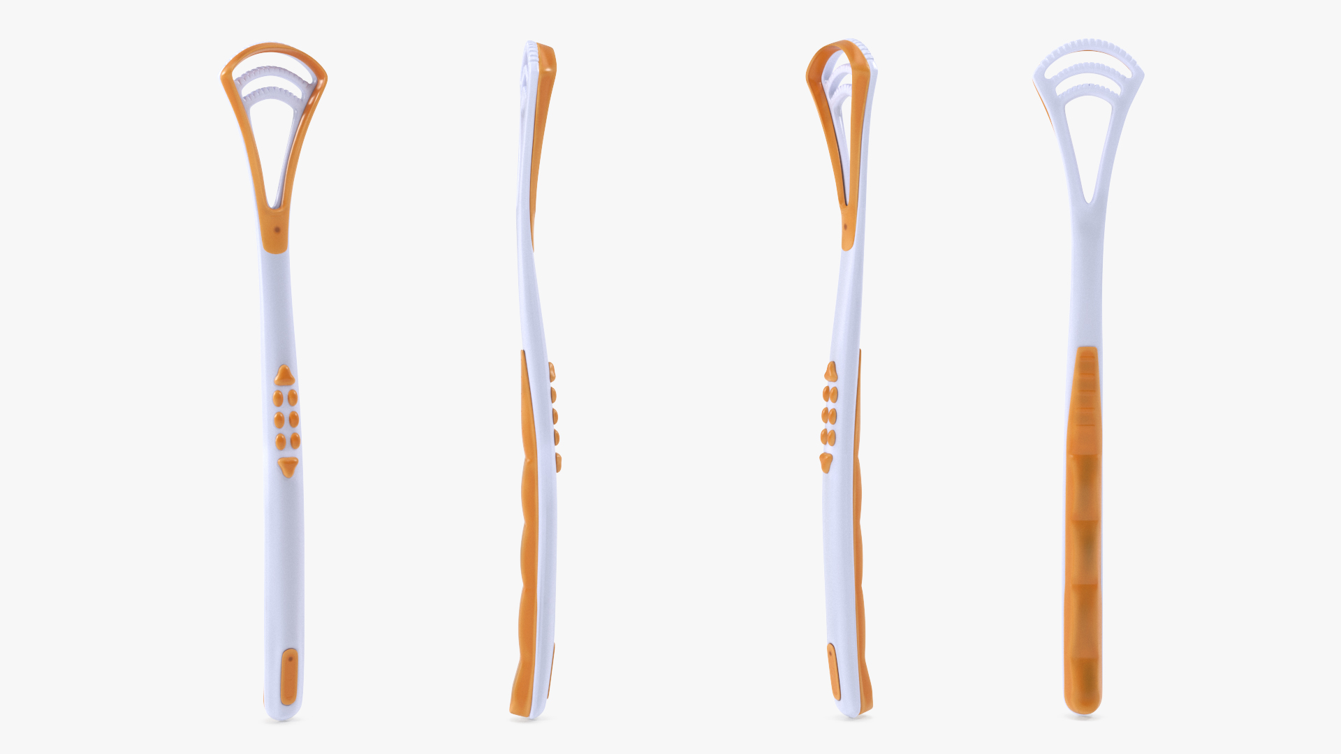 Oral Scraper Orange 3D model